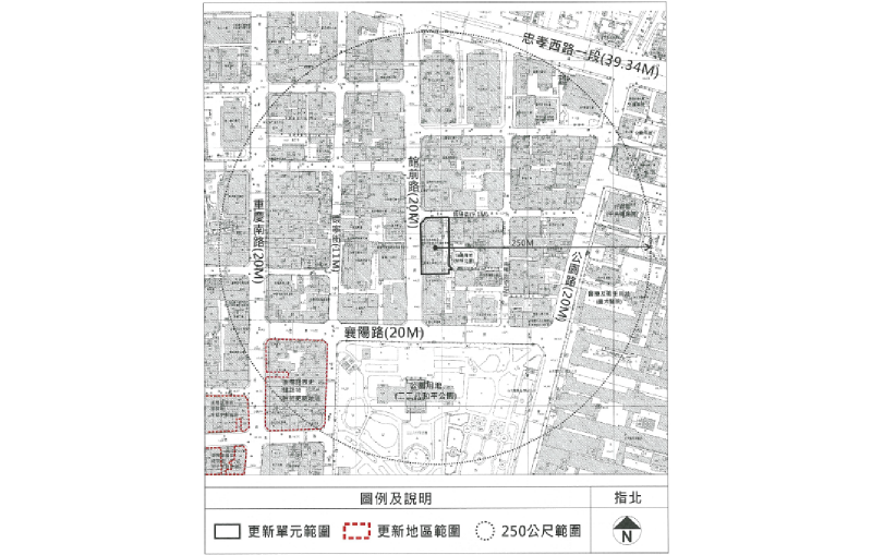 更新單元範圍圖